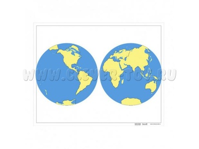 Контурная карта континентов (без названий)