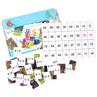 Магнитная таблица умножения "Богатыри"