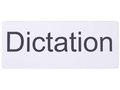 Магнитная карточка "Dictation" (фон белый)